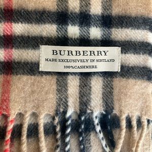 Authentic Cashmere Burberry Scarf